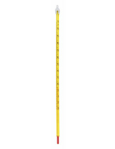 Brasser sa propre bière : Thermomètre à alcool rouge -20° à 110° jaune - 11853