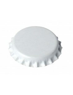 Brasser sa propre bière : Capsules BLANC 29mm couronnes - CAP29BLA7000
