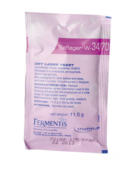 Brasser sa propre bière : SafLager™ W-34/70 - 11.5 gr - 050.014.0
