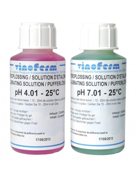 Brasser sa propre bière : Solution d'étalonnage pH, set de 2 x 100 ml - 013.079.9 Brasser sa propre bière : Solution d'étalonnage pH, set de 2 x 100 ml - 013.079.9