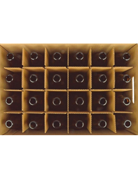 Brasser sa propre bière : Bouteille de bière Steinie 33 cl, brun, 26 mm, boîte 24 pcs - 017.476.3