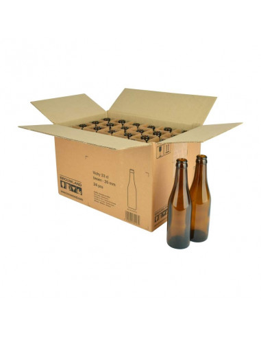 Bouteille de bière Vichy 33 cl, brun, 26 mm, boîte 24 pcs