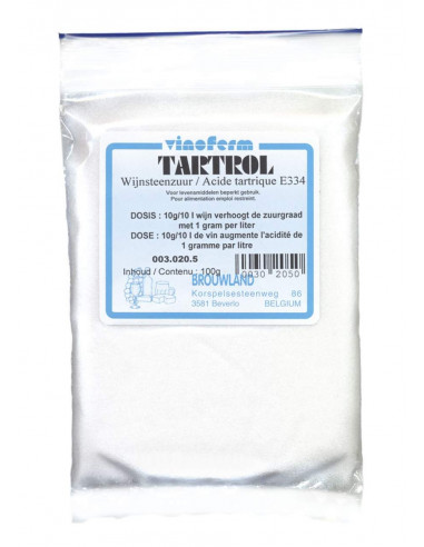 Acide tartrique Vinoferm tartrol 100 g