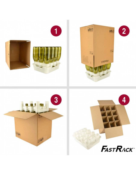 Brasser sa propre bière : Bouteille de bière Belge 75 cl, brune, couronne 26 mm, boîte 12 pcs - 017.494.6