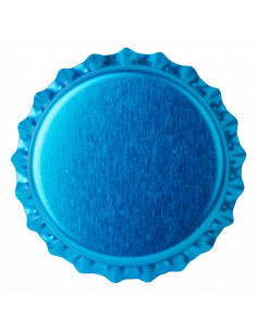 Brasser sa propre bière : Capsules BLEU CYAN TRANSPARENT 26mm couronnes