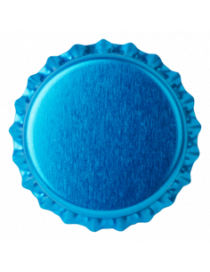 Brasser sa propre bière : Capsules BLEU CYAN TRANSPARENT 26mm couronnes