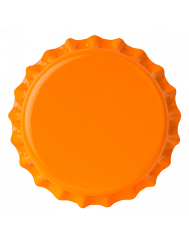 Brasser sa propre bière : Capsules ORANGE 26mm couronnes