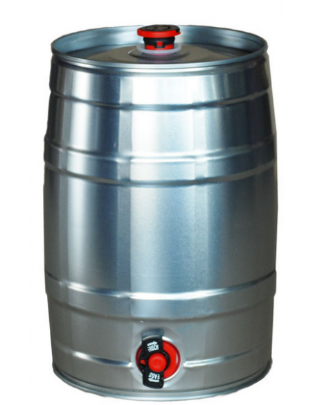 Brasser sa propre bière : Mini fût à pression 5L noir + robinet rétractable - 11741 Brasser sa propre bière : Mini fût à pression 5L noir + robinet rétractable - 11741