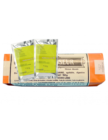 Brasser sa propre bière : Autobrasseur 280 g + 2 sachets de Levures S-33 - Brasser sa propre bière : Autobrasseur 280 g + 2 sachets de Levures S-33 -