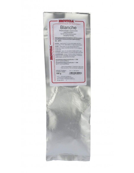 Brasser sa propre bière : Levure de bière Brewferm Blanche 100 g - 050.029.8 Brasser sa propre bière : Levure de bière Brewferm Blanche 100 g - 050.029.8
