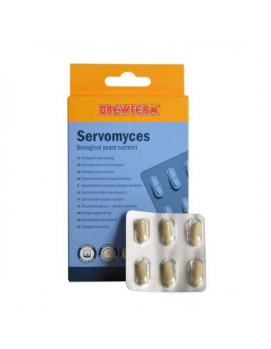 Brasser sa propre bière : Servomyces nutriment de levure - 6 capsules - 050.034.8