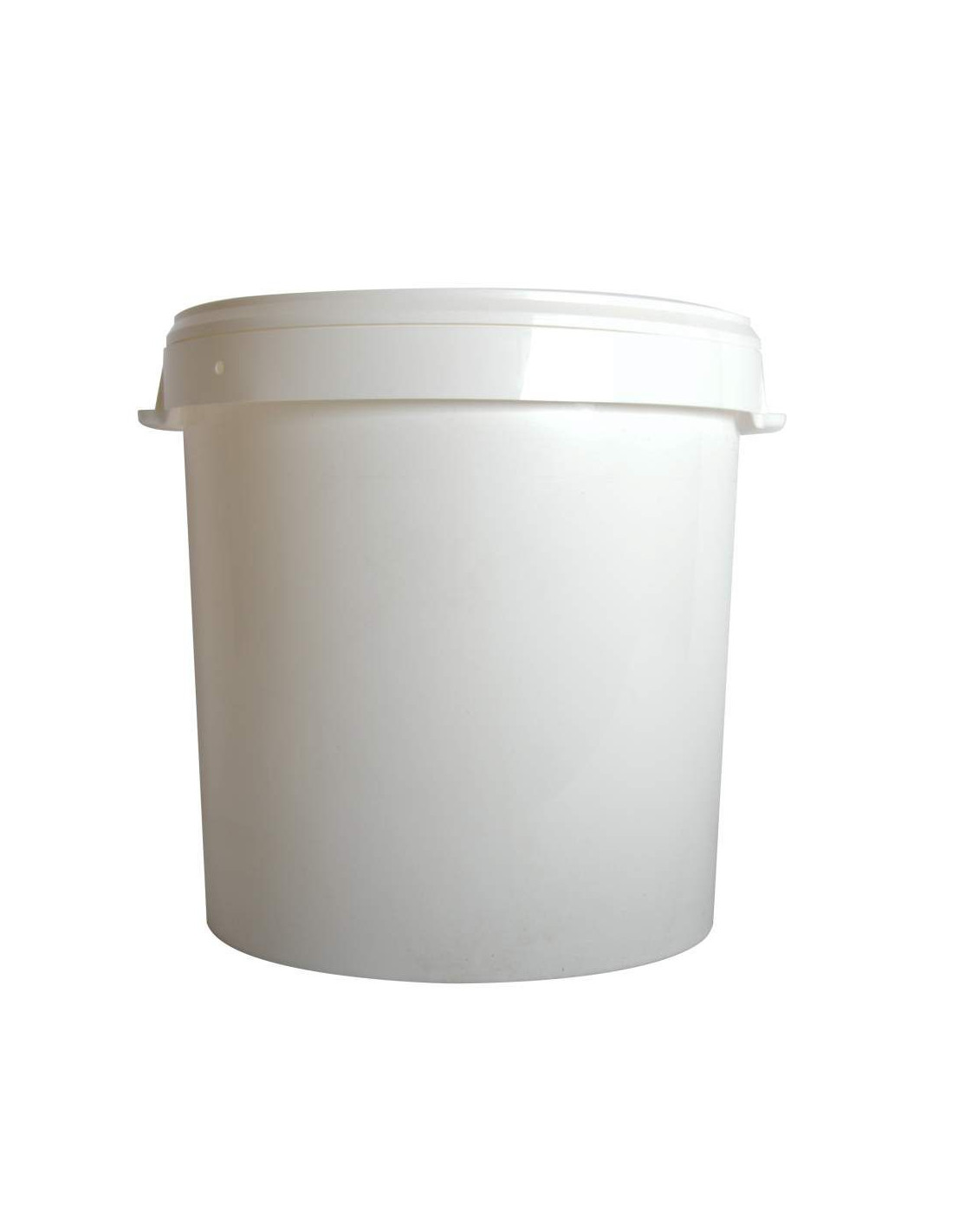 Seau blanc 30 l avec couvercle 017.618.30