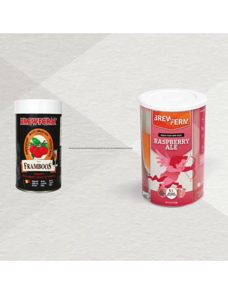 Brasser sa propre bière : Kit à bière BREWFERM framboise pour 12 l - 056.087.10 Brasser sa propre bière : Kit à bière BREWFERM framboise pour 12 l - 056.087.10