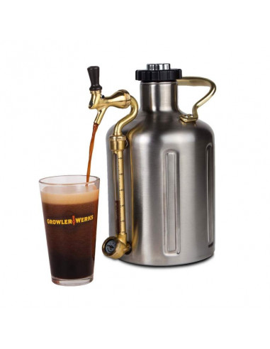 Brasser sa propre bière : GrowlerWerks uKeg™ 128 acier inoxydable - 3,8 l