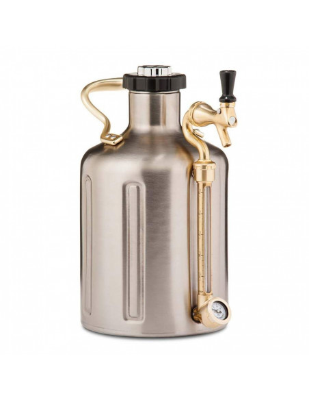 Brasser sa propre bière : GrowlerWerks uKeg™ 64 acier inoxydable - 1,9 l - 058.700.6