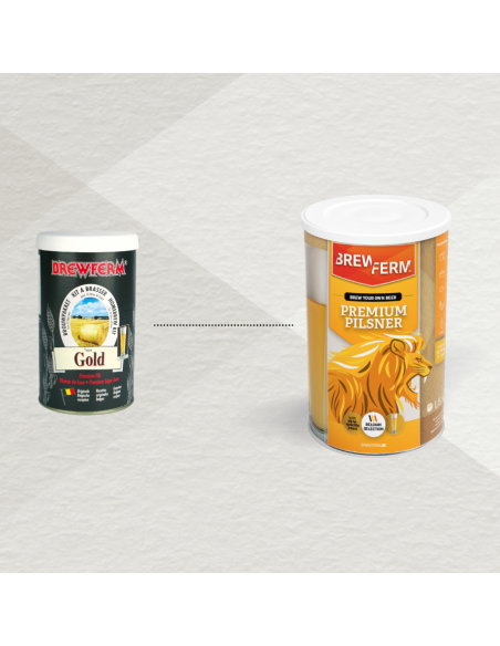 Brasser sa propre bière : Kit à bière BREWFERM Premium Pilsner - 056.083.9