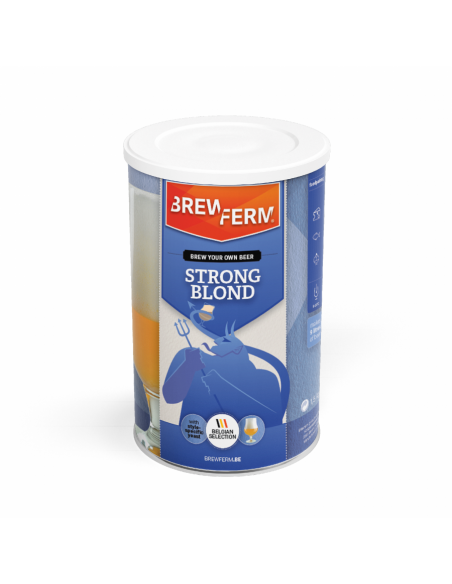 Brasser sa propre bière : Kit à Bière BREWFERM Strong Blond pr 9 l - 056.080.5 Brasser sa propre bière : Kit à Bière BREWFERM Strong Blond pr 9 l - 056.080.5