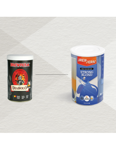Brasser sa propre bière : Kit à Bière BREWFERM Strong Blond pr 9 l - 056.080.5 Brasser sa propre bière : Kit à Bière BREWFERM Strong Blond pr 9 l - 056.080.5