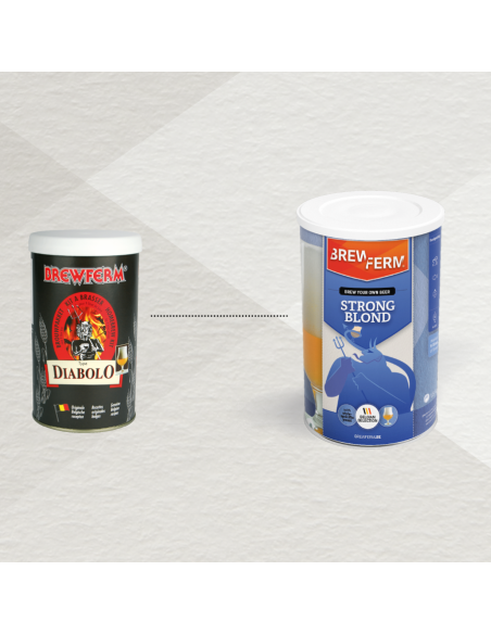 Brasser sa propre bière : Kit à Bière BREWFERM Strong Blond pr 9 l - 056.080.5 Brasser sa propre bière : Kit à Bière BREWFERM Strong Blond pr 9 l - 056.080.5