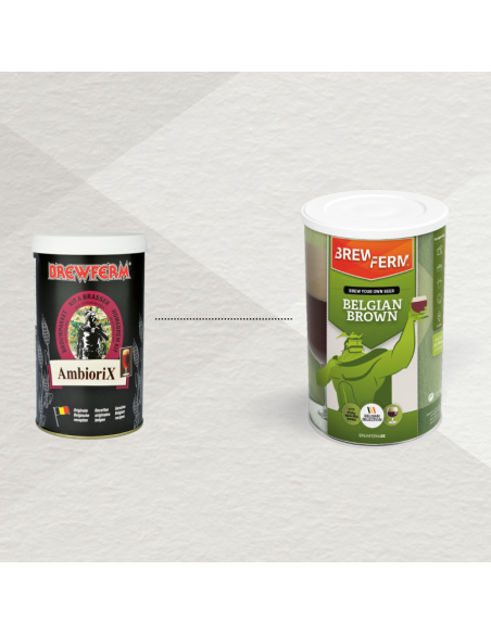 Brasser sa propre bière : Kit à bière Belgian Brown BREWFERM pour 15 l - 056.079.7 Brasser sa propre bière : Kit à bière Belgian Brown BREWFERM pour 15 l - 056.079.7