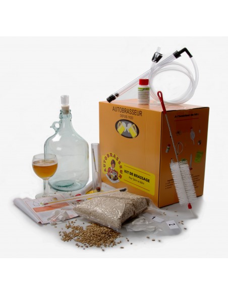 Brasser sa propre bière : Kit de brassage 5 litres bière blonde - KIT-5LITRES-BLONDE Brasser sa propre bière : Kit de brassage 5 litres bière blonde - KIT-5LITRES-BLONDE