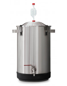 EasyBrew - Cuve de fermentation 30 L - fond conique - 2 robinets -  empilable