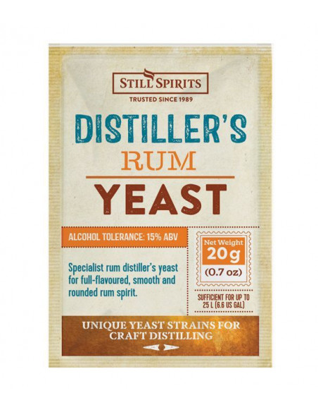 Brasser sa propre bière : Levure SS Distiller's Yeast Rum 20g - 50225