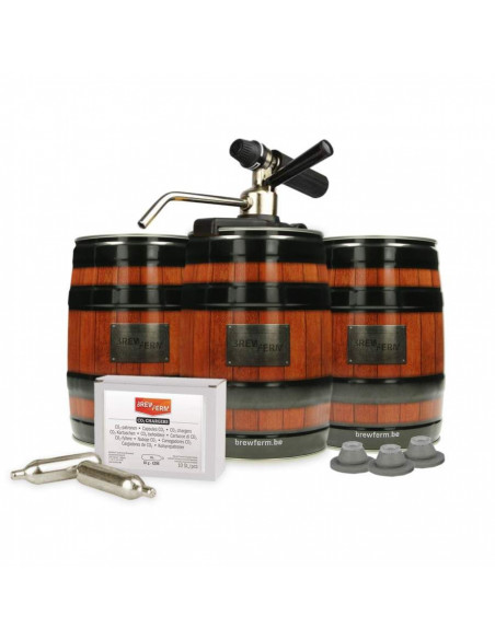 Brasser sa propre bière : Kit démarrage mini-fûts Brewferm® avec Party Star Deluxe - 058.022.4PS Brasser sa propre bière : Kit démarrage mini-fûts Brewferm® avec Party Star Deluxe - 058.022.4PS