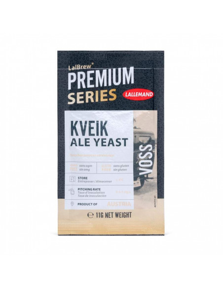 Brasser sa propre bière : Voss Kveik Ale Premium LalBrew® - 11gr - 050.631.1