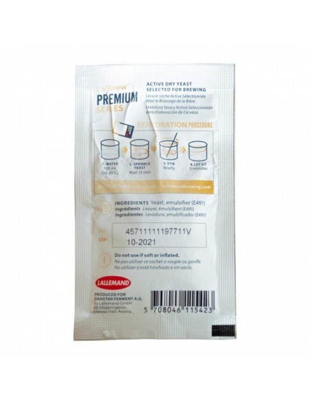 Brasser sa propre bière : Voss Kveik Ale Premium LalBrew® - 11gr - 050.631.1