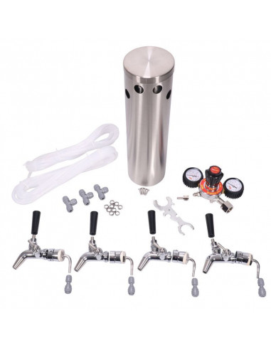 Brasser sa propre bière : Kegerator Série X Avec 4 Robinets - 5040204 Brasser sa propre bière : Kegerator Série X Avec 4 Robinets - 5040204