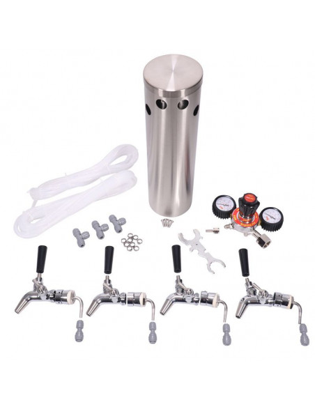 Brasser sa propre bière : Kegerator Série X Avec 4 Robinets - 5040204 Brasser sa propre bière : Kegerator Série X Avec 4 Robinets - 5040204