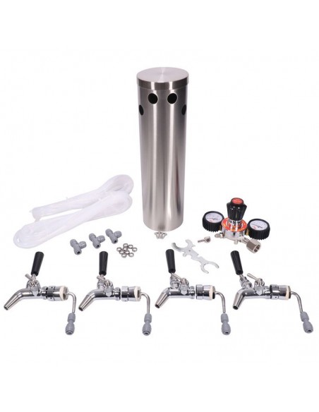 Brasser sa propre bière : Kegerator Série X Avec 4 Robinets - 5040204 Brasser sa propre bière : Kegerator Série X Avec 4 Robinets - 5040204