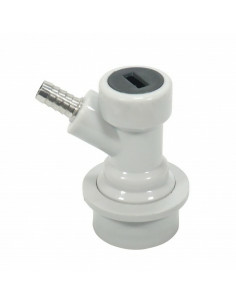 Brasser sa propre bière : Connecteur Co2 Ball Lock blanc pour tuyau - 503205