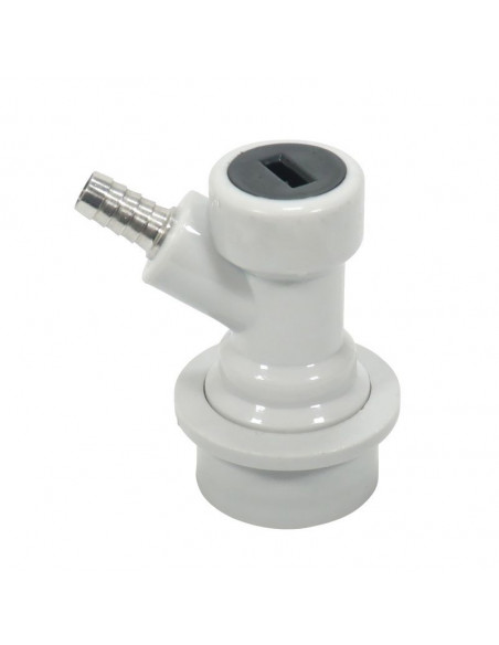 Brasser sa propre bière : Connecteur Co2 Ball Lock blanc pour tuyau - 503205 Brasser sa propre bière : Connecteur Co2 Ball Lock blanc pour tuyau - 503205