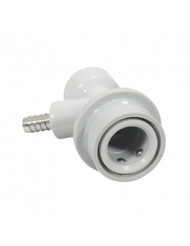 Brasser sa propre bière : Connecteur Co2 Ball Lock blanc pour tuyau - 503205 Brasser sa propre bière : Connecteur Co2 Ball Lock blanc pour tuyau - 503205
