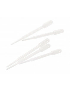 Brasser sa propre bière : Pipette plastique 3 ml 5 pieces - 014.220.8