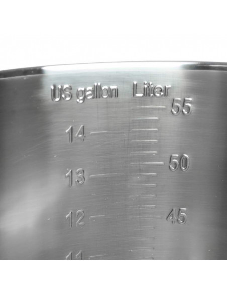 Brasser sa propre bière : Cuve de fermentation 55L en inox - Brew Monk™ - 017.070.50 Brasser sa propre bière : Cuve de fermentation 55L en inox - Brew Monk™ - 017.070.50