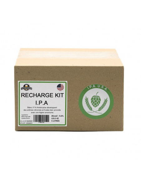 Brasser sa propre bière : Recharge I.P.A 5L - RECHARGE-IPA-5L
