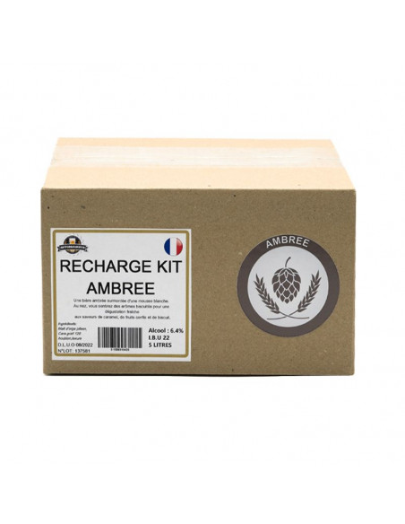 Brasser sa propre bière : Recharge AMBREE 5L - RECHARGE-AMBREE-5L