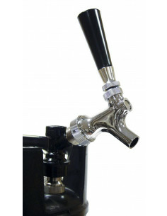 Brasser sa propre bière : Robinet bière chrome + adaptateur pour fut-soda - 058.100.8