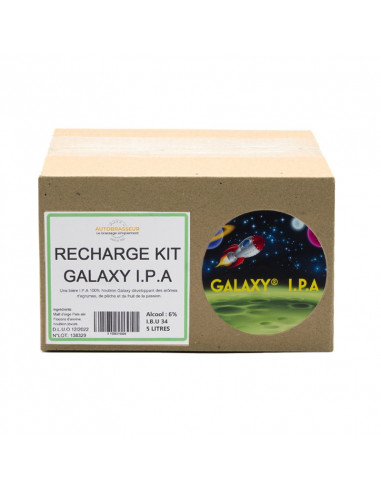 Brasser sa propre bière : Recharge GALAXY IPA - 5L concassée - GALAXY-IPA-5L