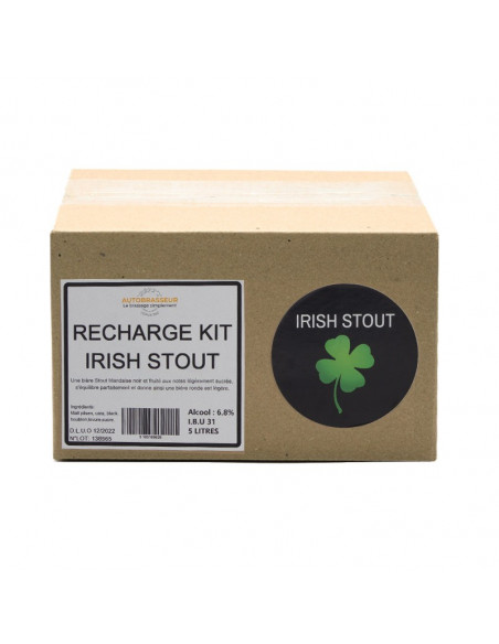 Brasser sa propre bière : Recharge IRISH STOUT 5L - RECHARGE-STOUT-5L