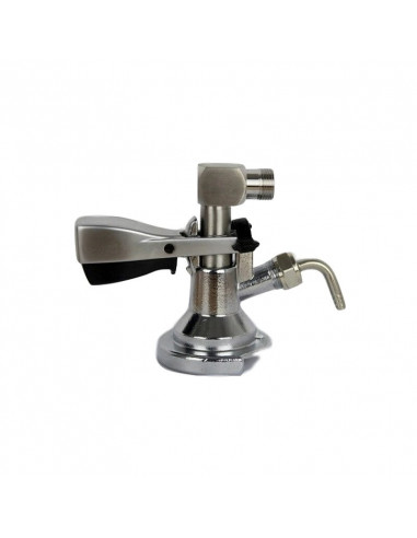 Brasser sa propre bière : Coupleur coudé en acier inoxydable pour Tete Type A - KL00390 Brasser sa propre bière : Coupleur coudé en acier inoxydable pour Tete Type A - KL00390