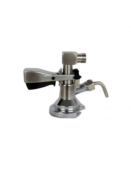 Brasser sa propre bière : Coupleur coudé en acier inoxydable pour Tete Type A - KL00390 Brasser sa propre bière : Coupleur coudé en acier inoxydable pour Tete Type A - KL00390