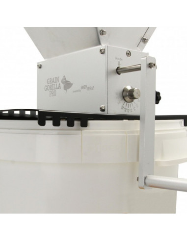 Brasser sa propre bière : Moulin à malt Gorilla Pro à 3 rouleaux ajustables en inox - 110.029.7 Brasser sa propre bière : Moulin à malt Gorilla Pro à 3 rouleaux ajustables en inox - 110.029.7