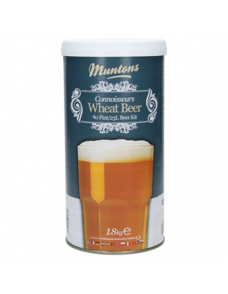 Brasser sa propre bière : Kit de bière Muntons Wheat (blanche) 23L - 056.216.8M Brasser sa propre bière : Kit de bière Muntons Wheat (blanche) 23L - 056.216.8M