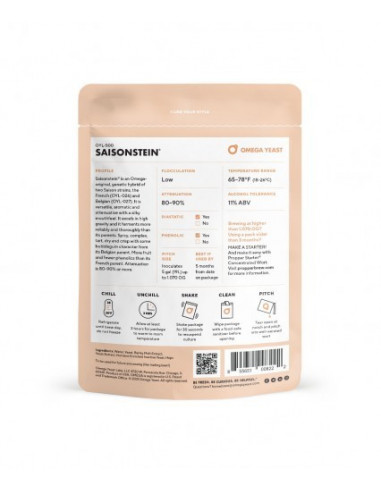 Brasser sa propre bière : Saisonstein® (OYL-500) Omega Yeast Labs - OYL-500 Brasser sa propre bière : Saisonstein® (OYL-500) Omega Yeast Labs - OYL-500