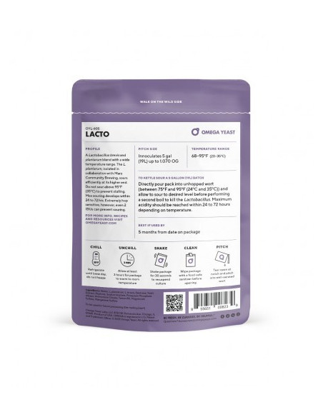 Brasser sa propre bière : Mix de Lactobacillus (OYL-605) Omega Yeast Labs - OYL-605 Brasser sa propre bière : Mix de Lactobacillus (OYL-605) Omega Yeast Labs - OYL-605