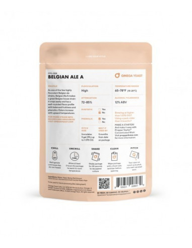 Brasser sa propre bière : Ale belge A (OYL-024) Omega Yeast Labs - OYL-024